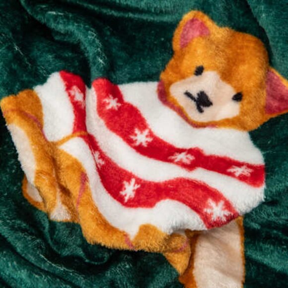Christmas Theme Teddy Bears Throw Plush Blanket 50" x 60" Brand new in Package - Picture 3 of 4